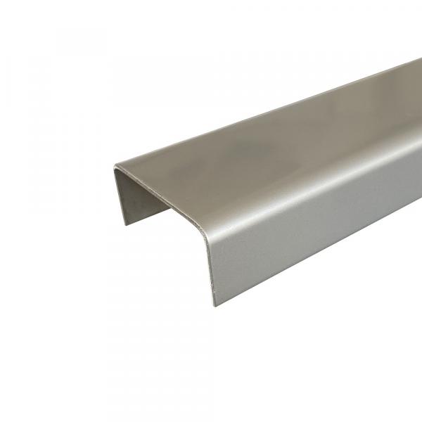 Edelstahl U-Profil V2A blank 1 mm Einfassprofil